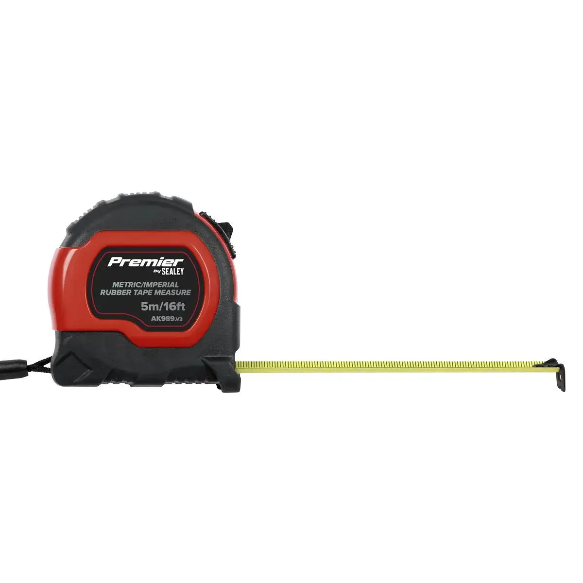 Sealey Premier Metric/Imperial Rubber Tape Measure 5M(16Ft) X 19Mm - Display Box Of 12 2