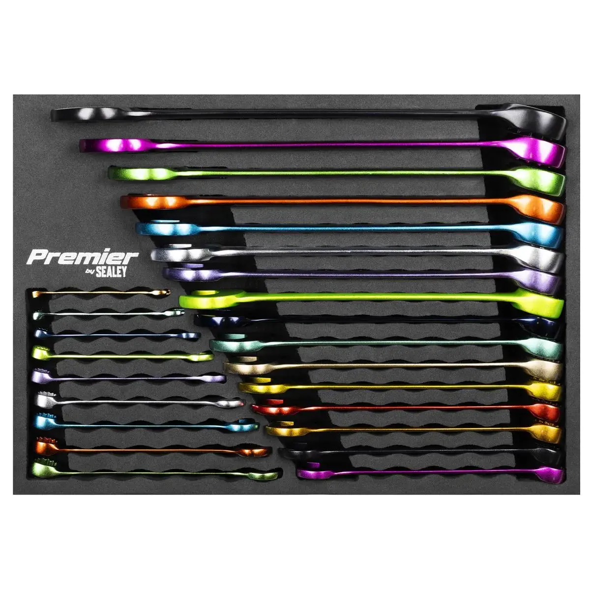 Sealey Premier Multi-Coloured Combination Spanner Set 25Pc 2