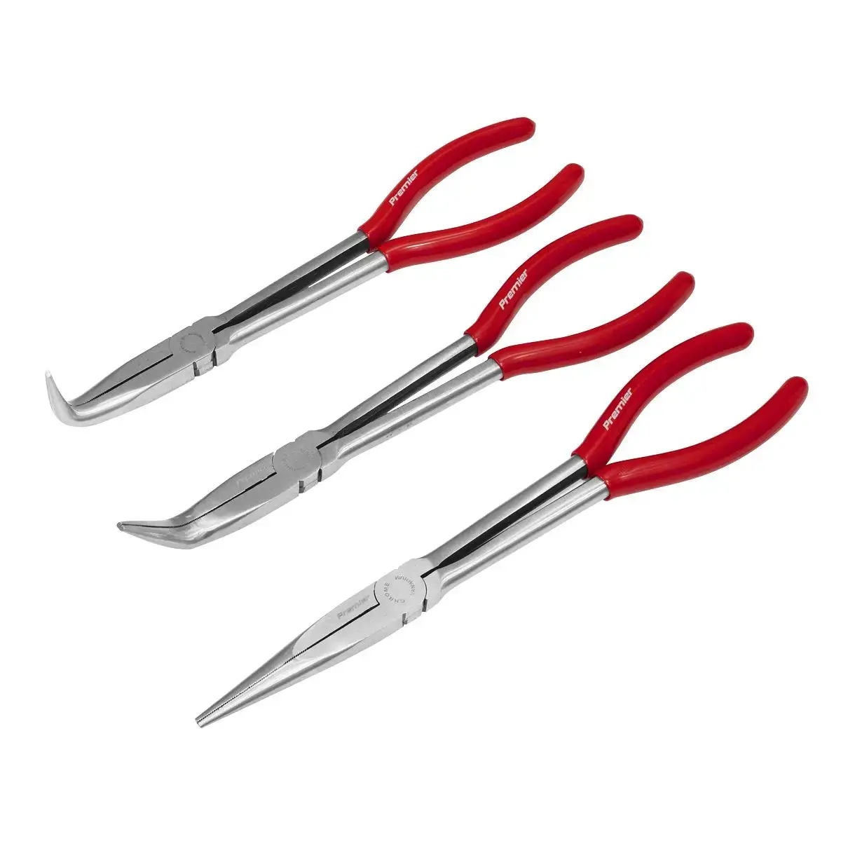 Sealey Premier Needle Nose Pliers Set 3Pc 280Mm 1