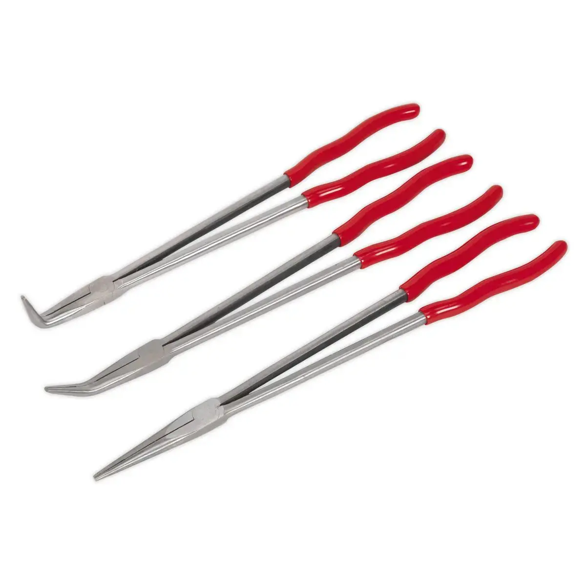 Sealey Premier Needle Nose Pliers Set 3Pc Extra-Long 400Mm 1