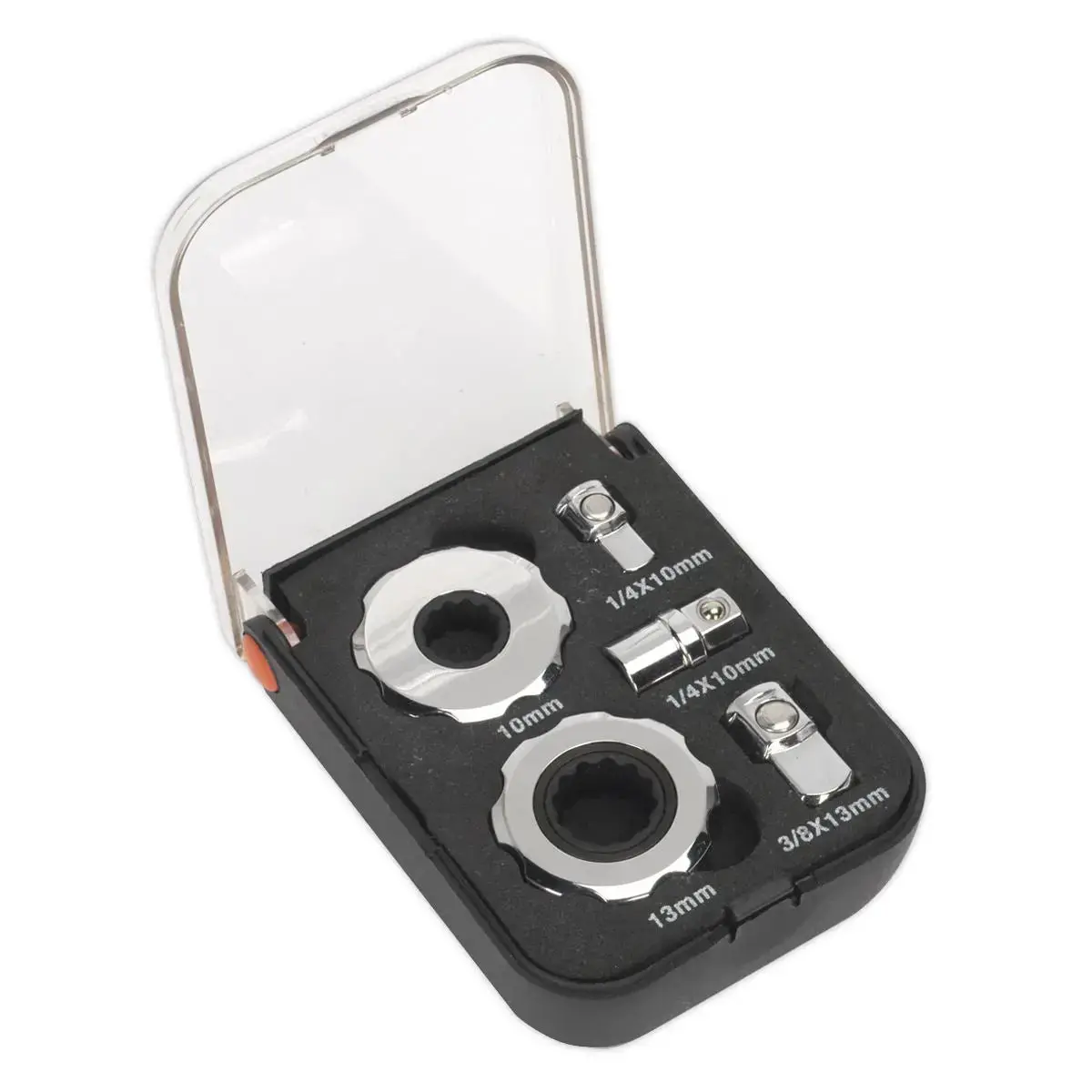 Sealey Premier Palm Ratchet Set 5Pc 1/4" & 3/8"Sq Drive 1