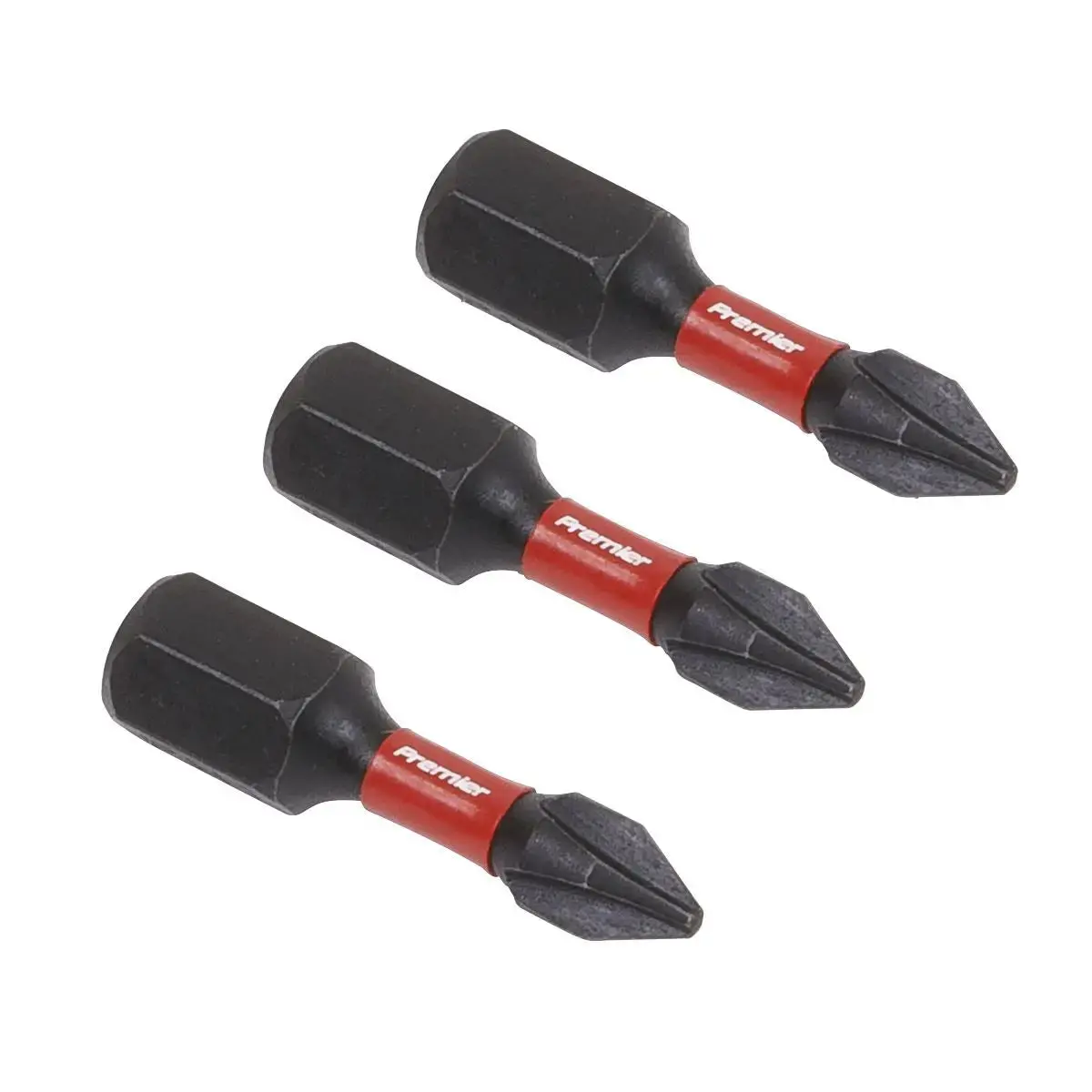Sealey Premier Phillips #1 Impact Power Tool Bits 25Mm - 3Pc 1