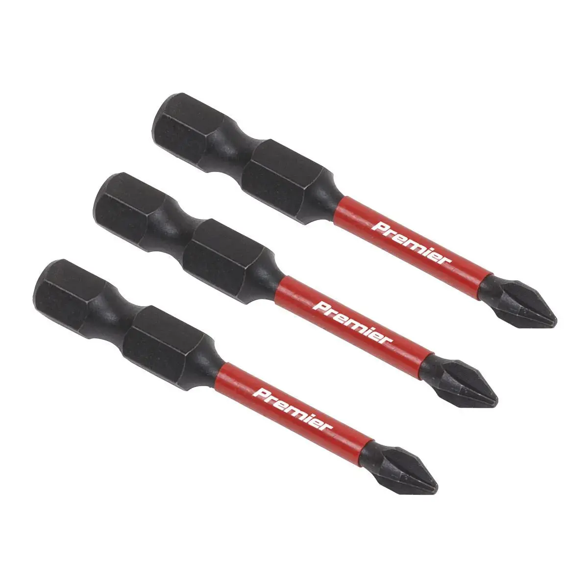 Sealey Premier Phillips #1 Impact Power Tool Bits 50Mm - 3Pc 1