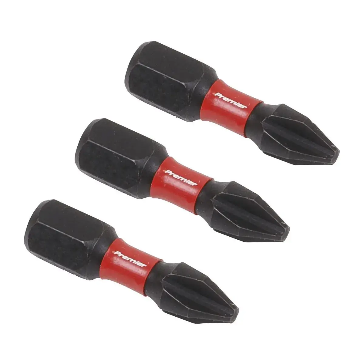 Sealey Premier Phillips #2 Impact Power Tool Bits 25Mm - 3Pc 1