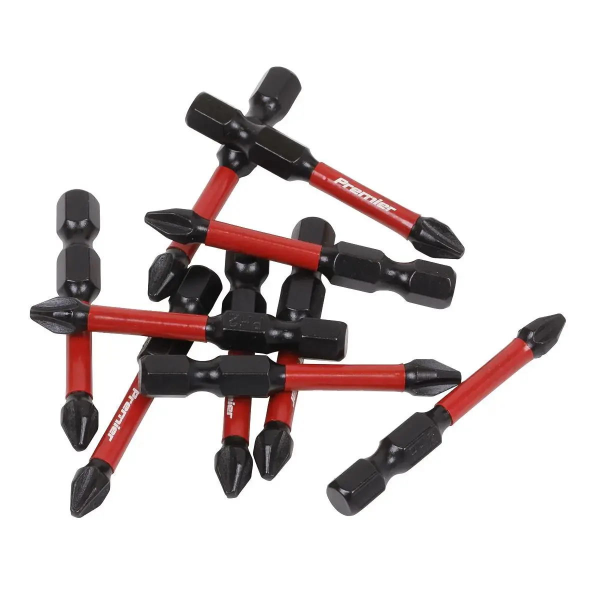Sealey Premier Phillips #2 Impact Power Tool Bits 50Mm - 10Pc 1