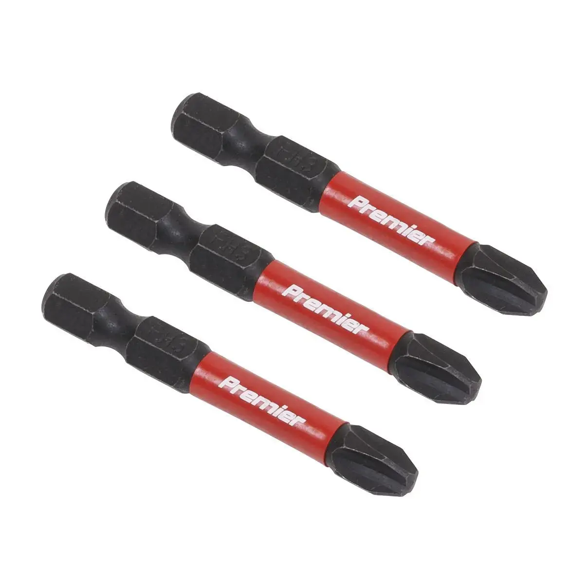 Sealey Premier Phillips #3 Impact Power Tool Bits 50Mm - 3Pc 1