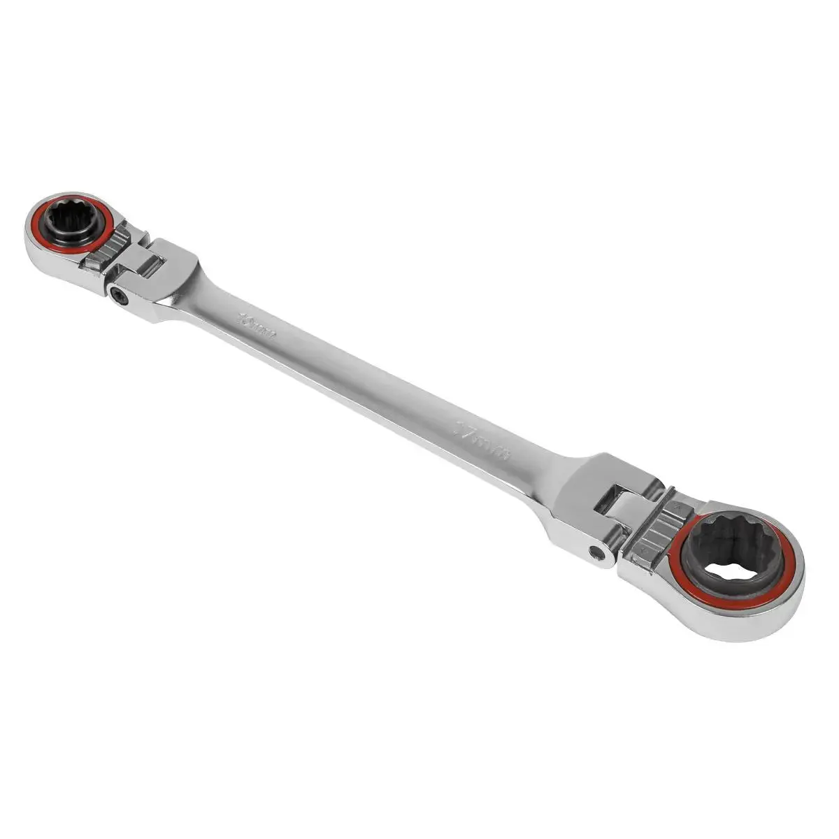 Sealey Premier Platinum Ratchet Ring Spanner 4-In-1 Flexi-Head Reversible Metric Premier Platinum 1