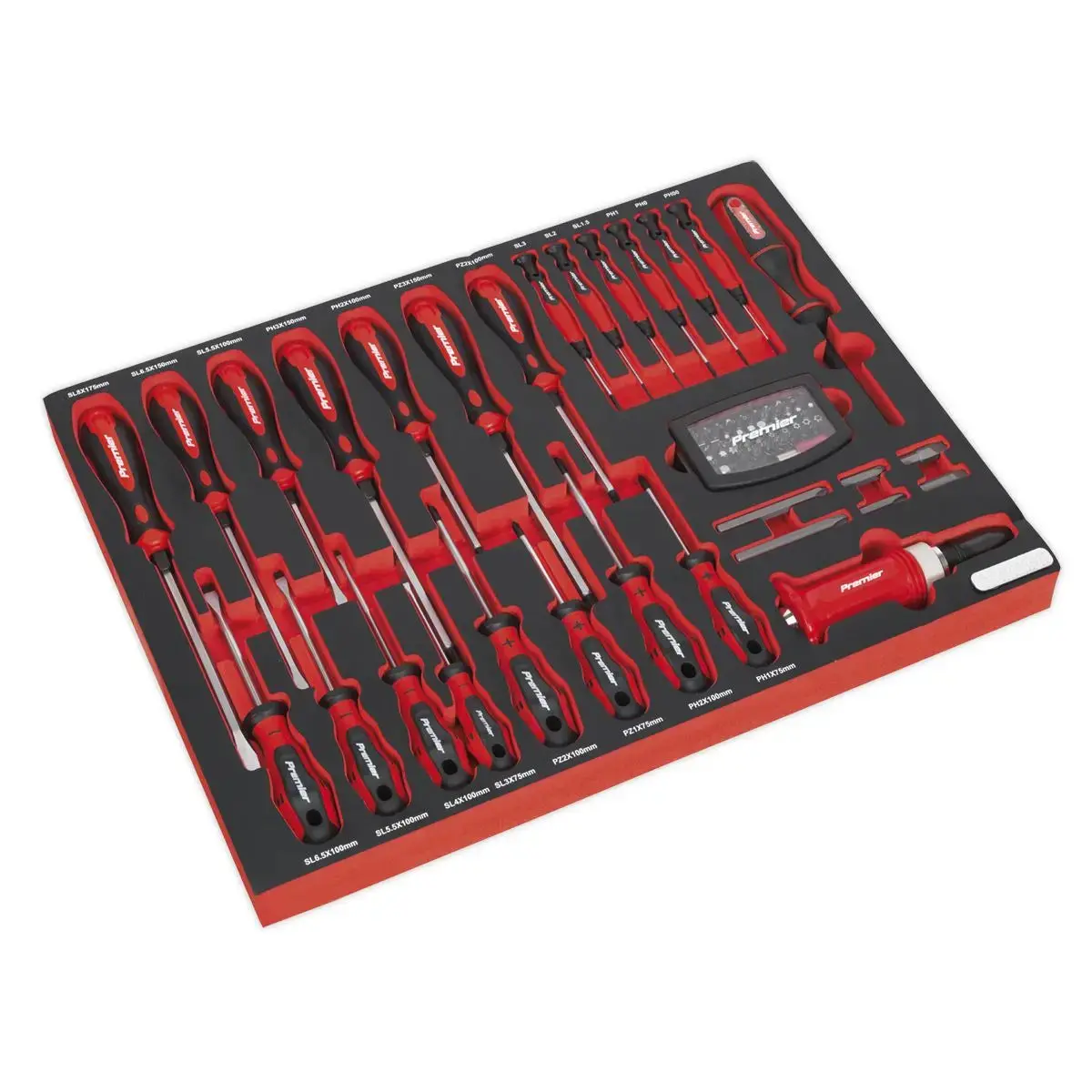 Sealey Premier Platinum Tool Tray With Screwdriver Set 72Pc 1