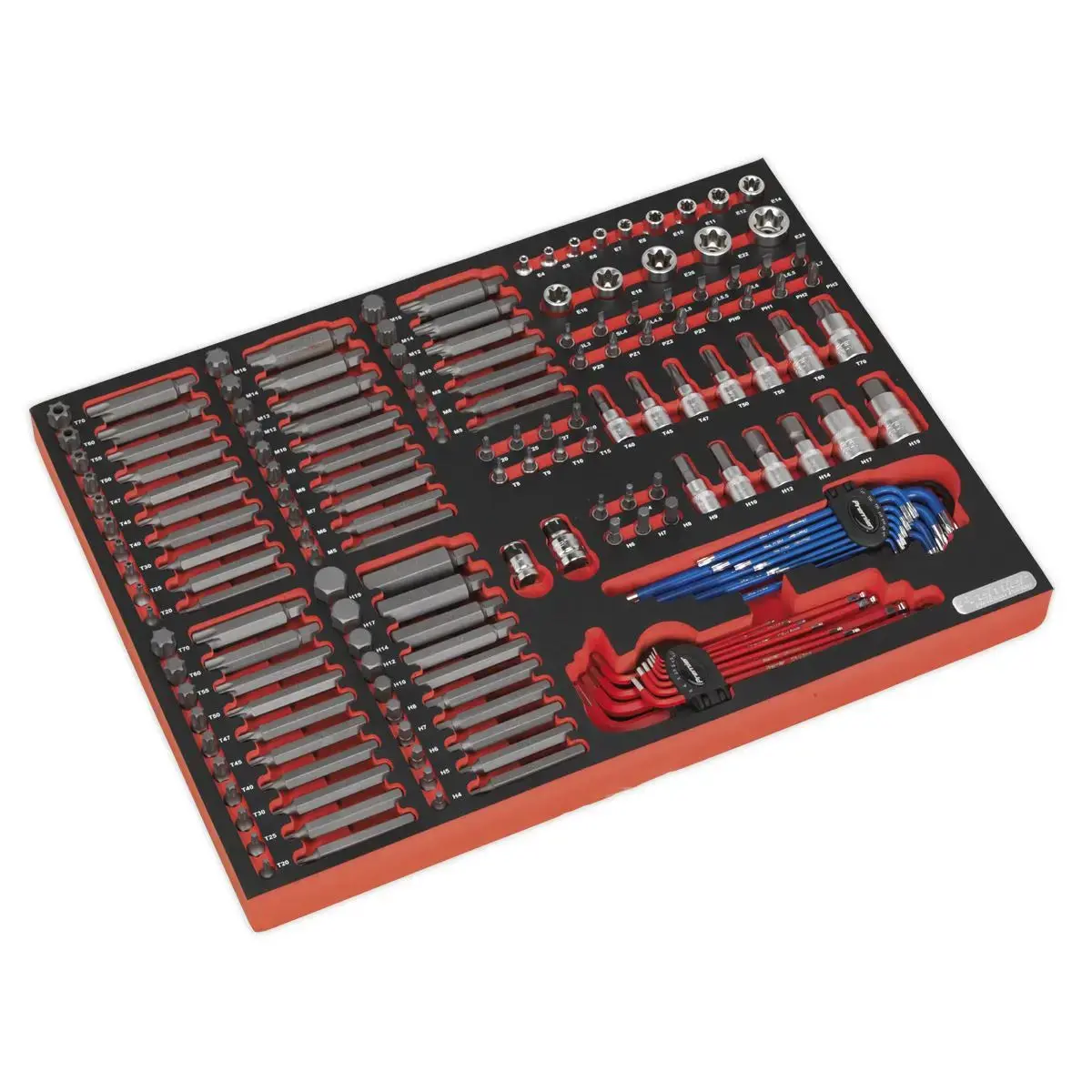 Sealey Premier Platinum Tool Tray With Specialised Bits & Sockets 177Pc 1