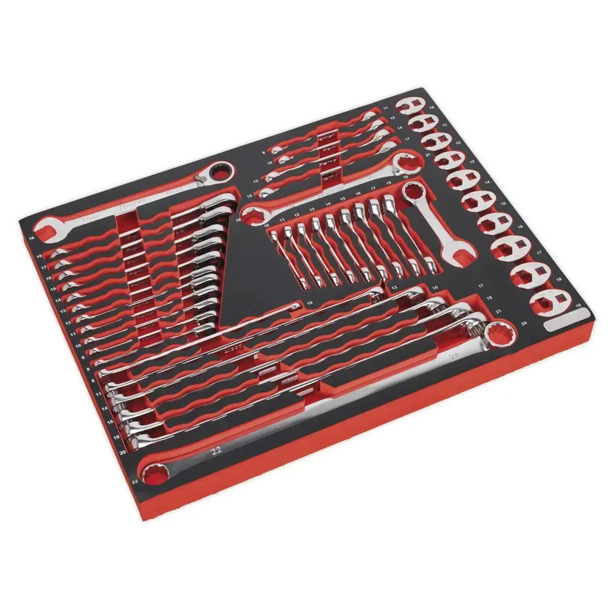 Sealey Premier Platinum Tool Tray With Specialised Spanner Set 44Pc 1