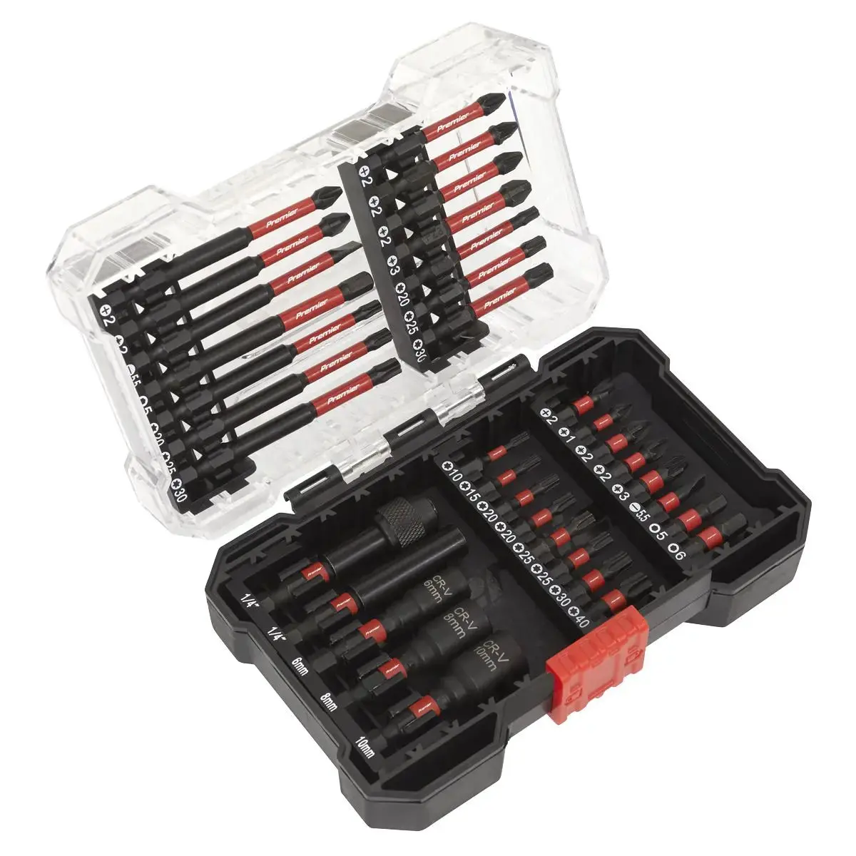 Sealey Premier Power Tool Bit Set 35Pc Impact Grade 1