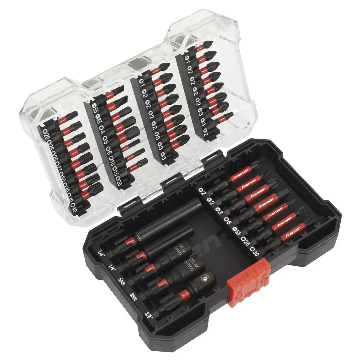 Sealey Premier Power Tool Bit Set 44Pc Impact Grade 1