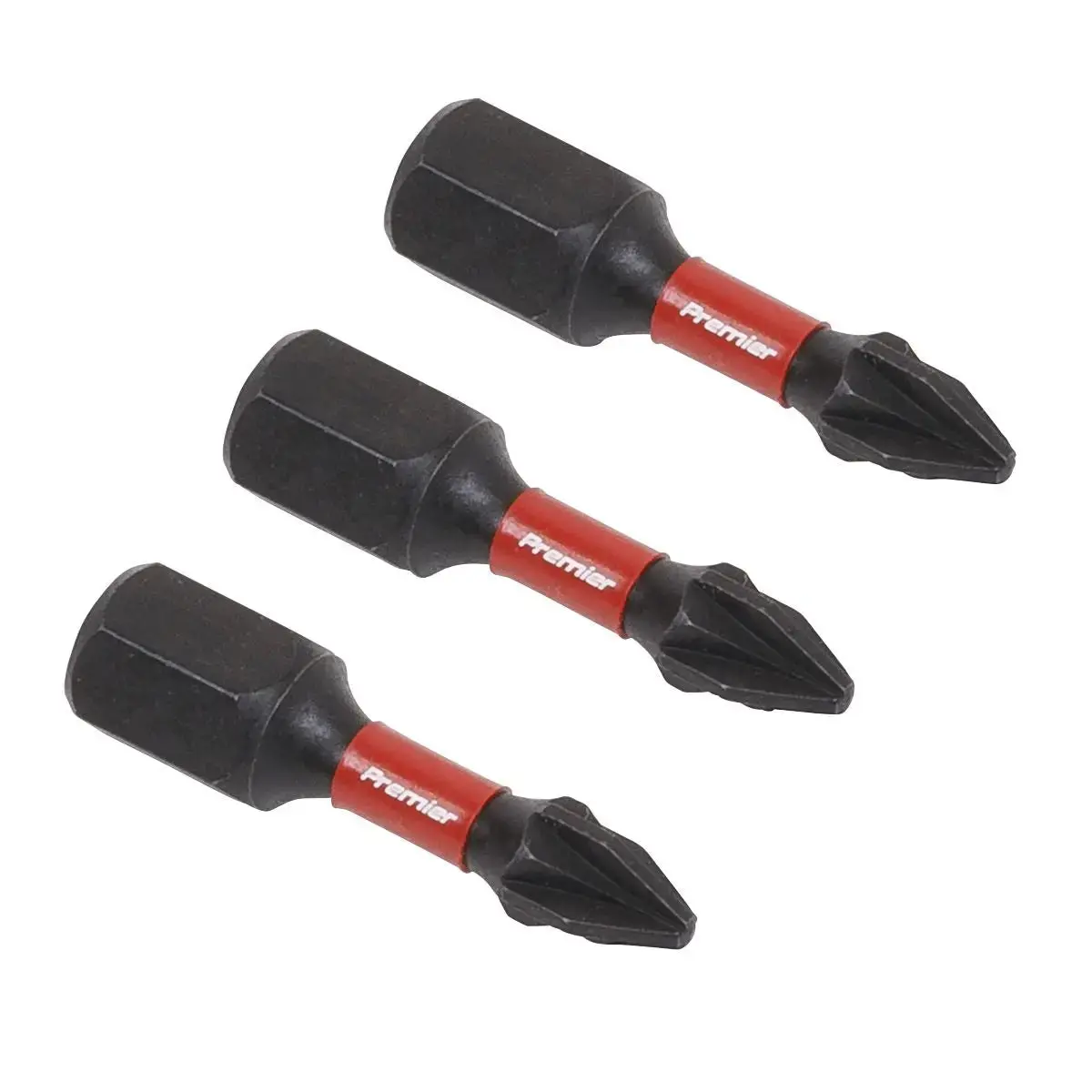 Sealey Premier Pozi #1 Impact Power Tool Bits 25Mm - 3Pc 1