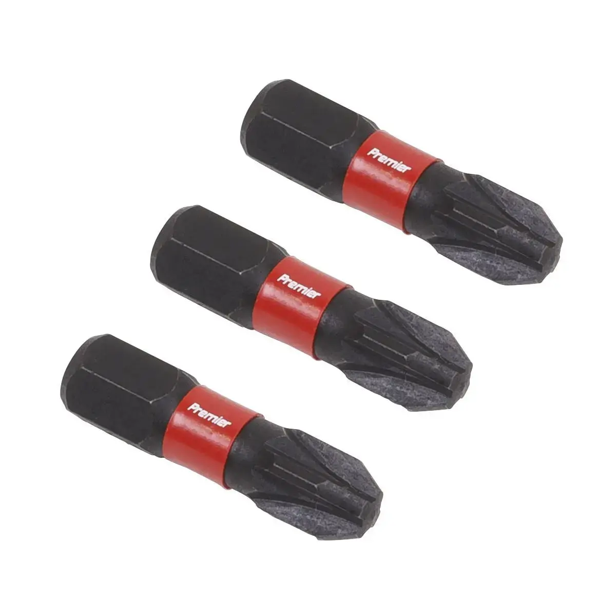 Sealey Premier Pozi #3 Impact Power Tool Bits 25Mm - 3Pc 1