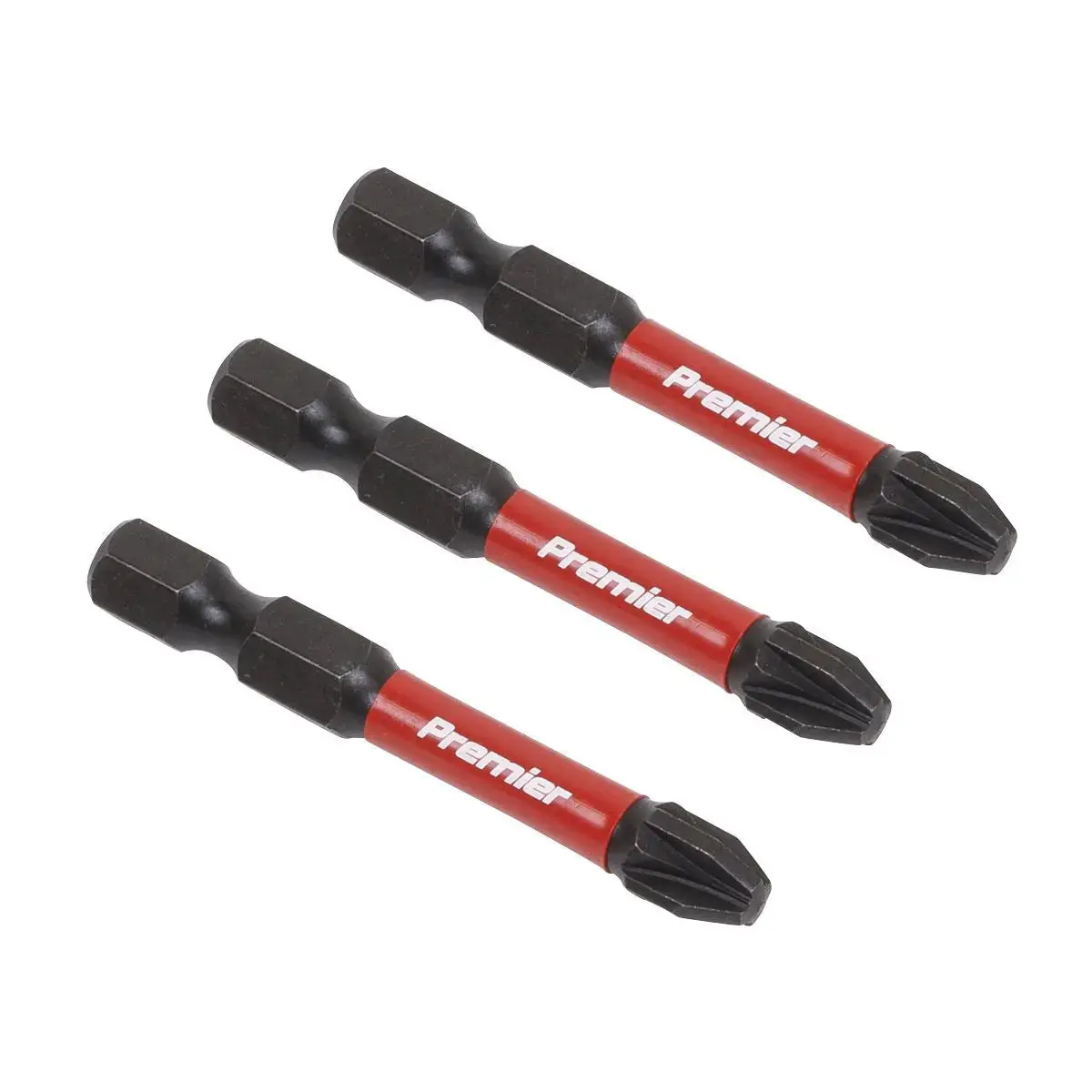 Sealey Premier Pozi #3 Impact Power Tool Bits 50Mm - 3Pc 1