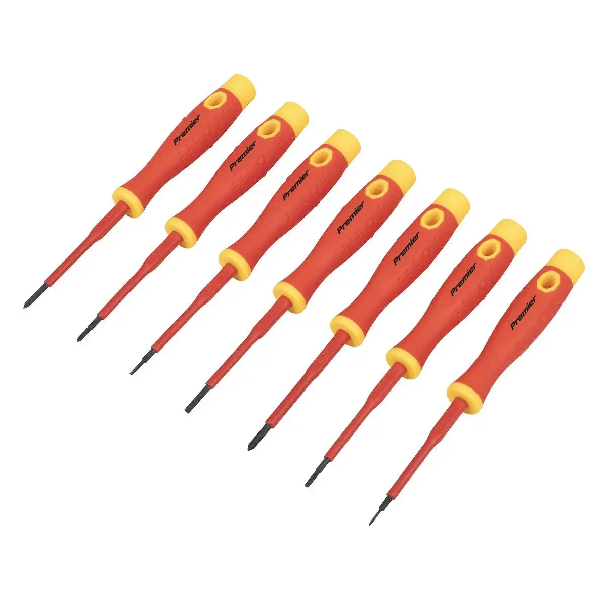 Sealey Premier Precision Screwdriver Set 7Pc - Vde Approved 1