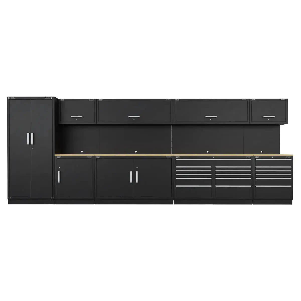 Sealey Premier Premier 5.6M Storage System - Oak Worktop 1