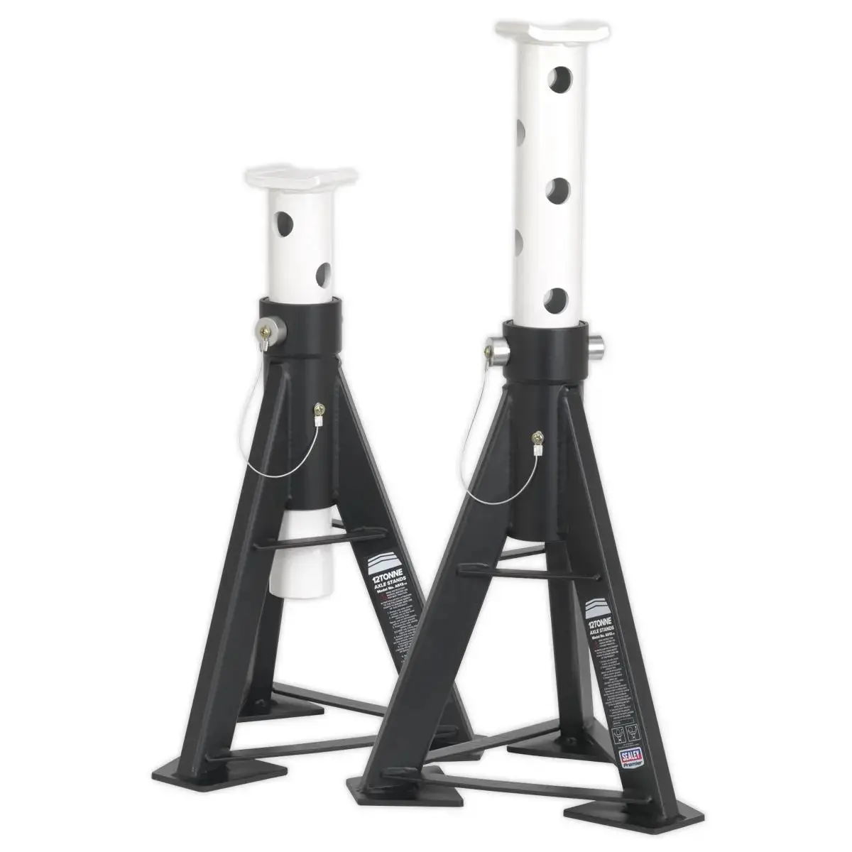 Sealey Premier Premier Axle Stands (Pair) 12 Tonne Capacity Per Stand High Level 1