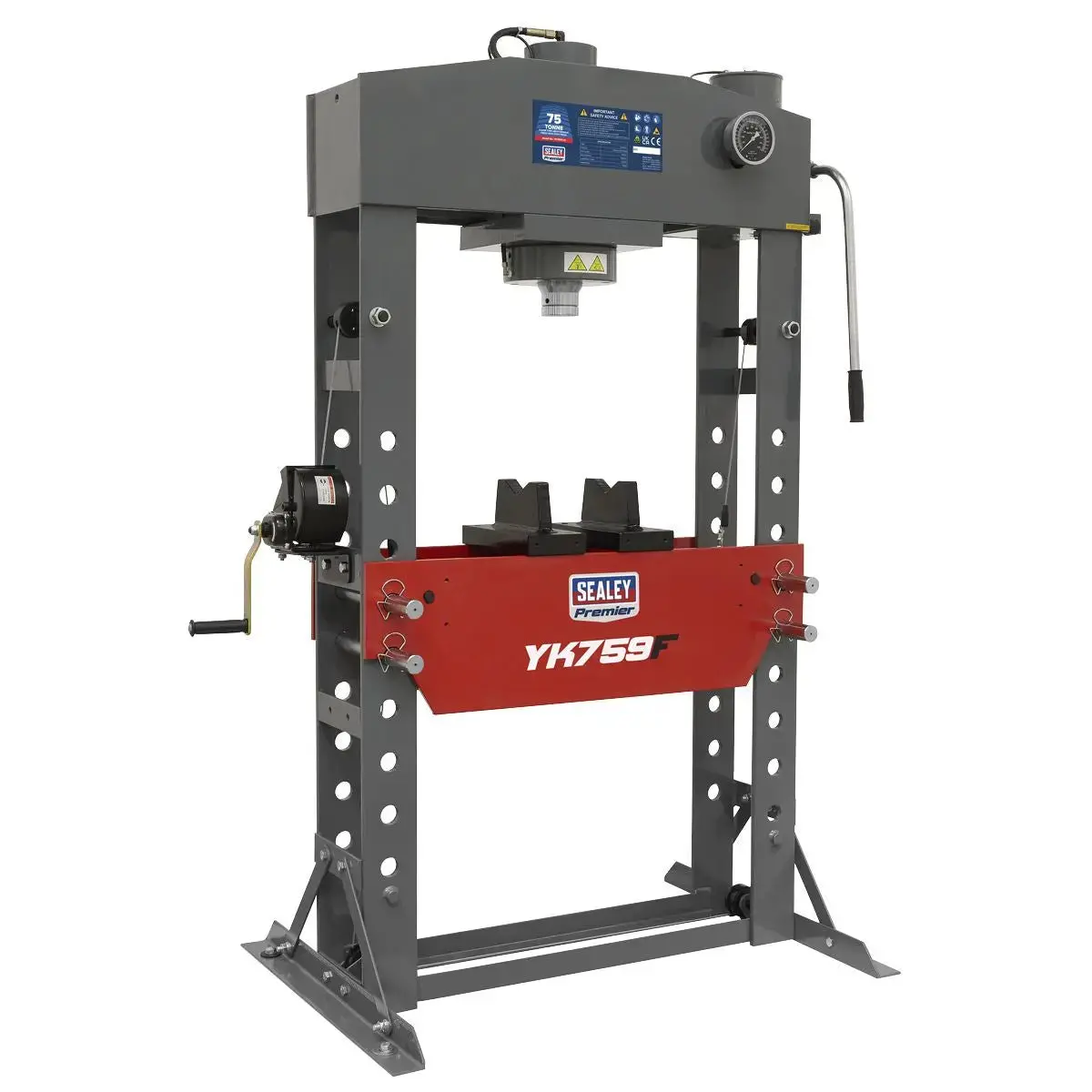 Sealey Premier Premier Hydraulic Floor Type Press 75 Tonne 1