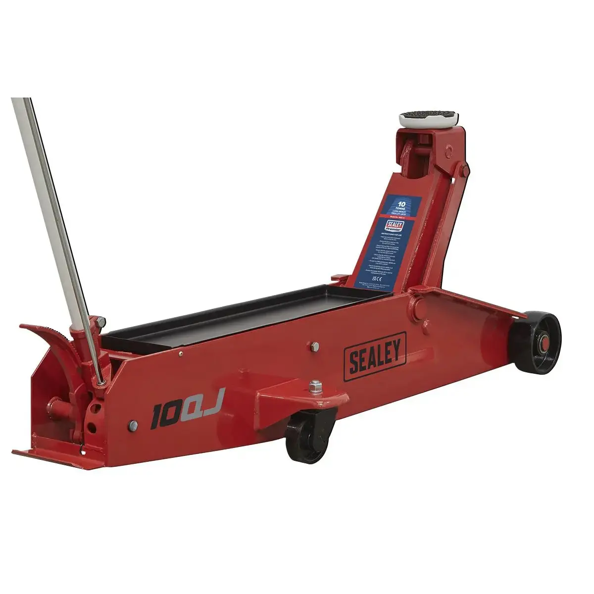 Sealey Premier Premier Long Reach Trolley Jack 10 Tonne 1
