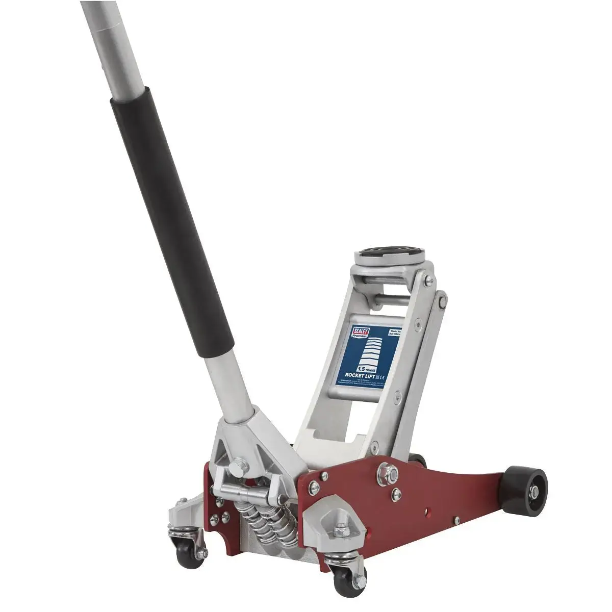 Sealey Premier Premier Low Profile Aluminium Trolley Jack With Rocket Lift 1.5 Tonne 1