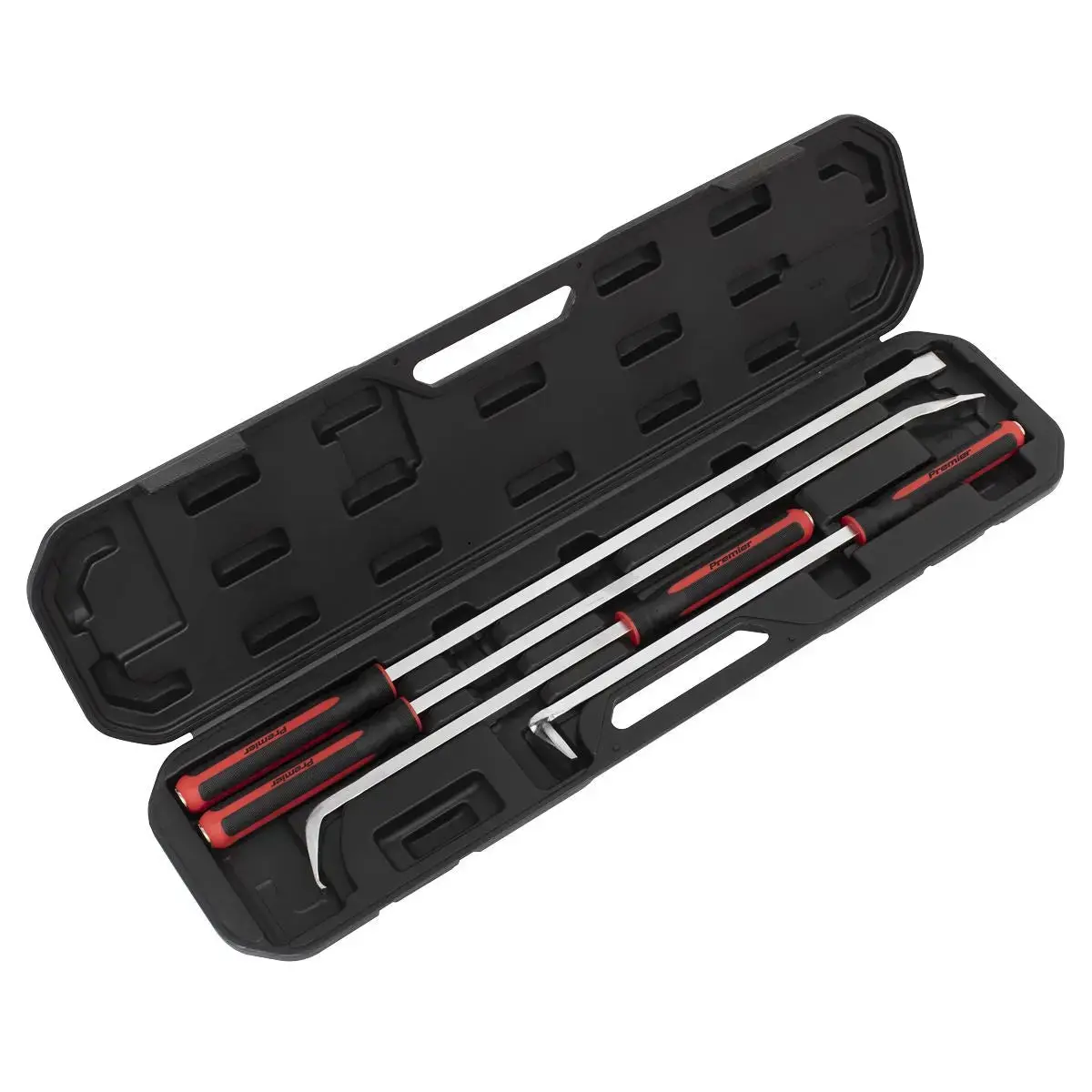 Sealey Premier Pry Bar Set 4Pc Heavy-Duty With Hammer Cap 1