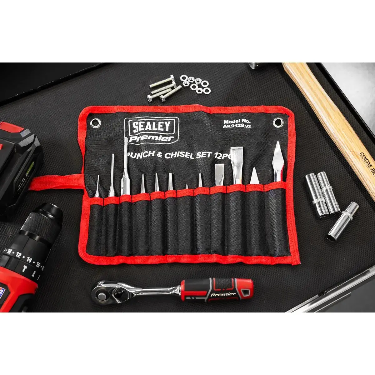 Sealey Premier Punch & Chisel Set 12Pc 2