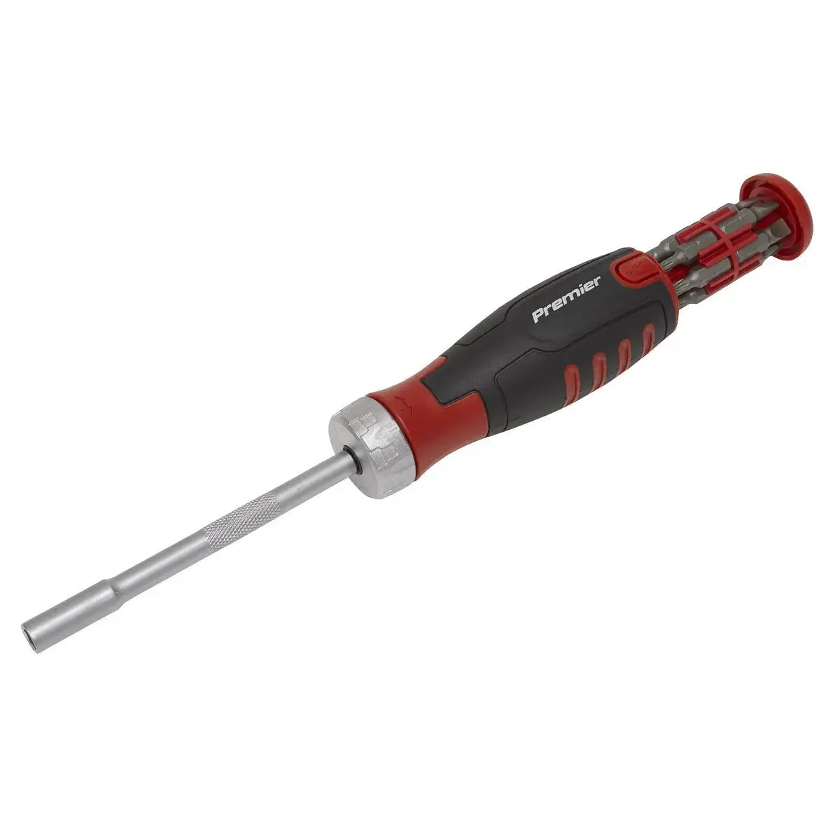 Sealey Premier Ratchet Screwdriver Set 12 Piece S2 Steel Bits 1
