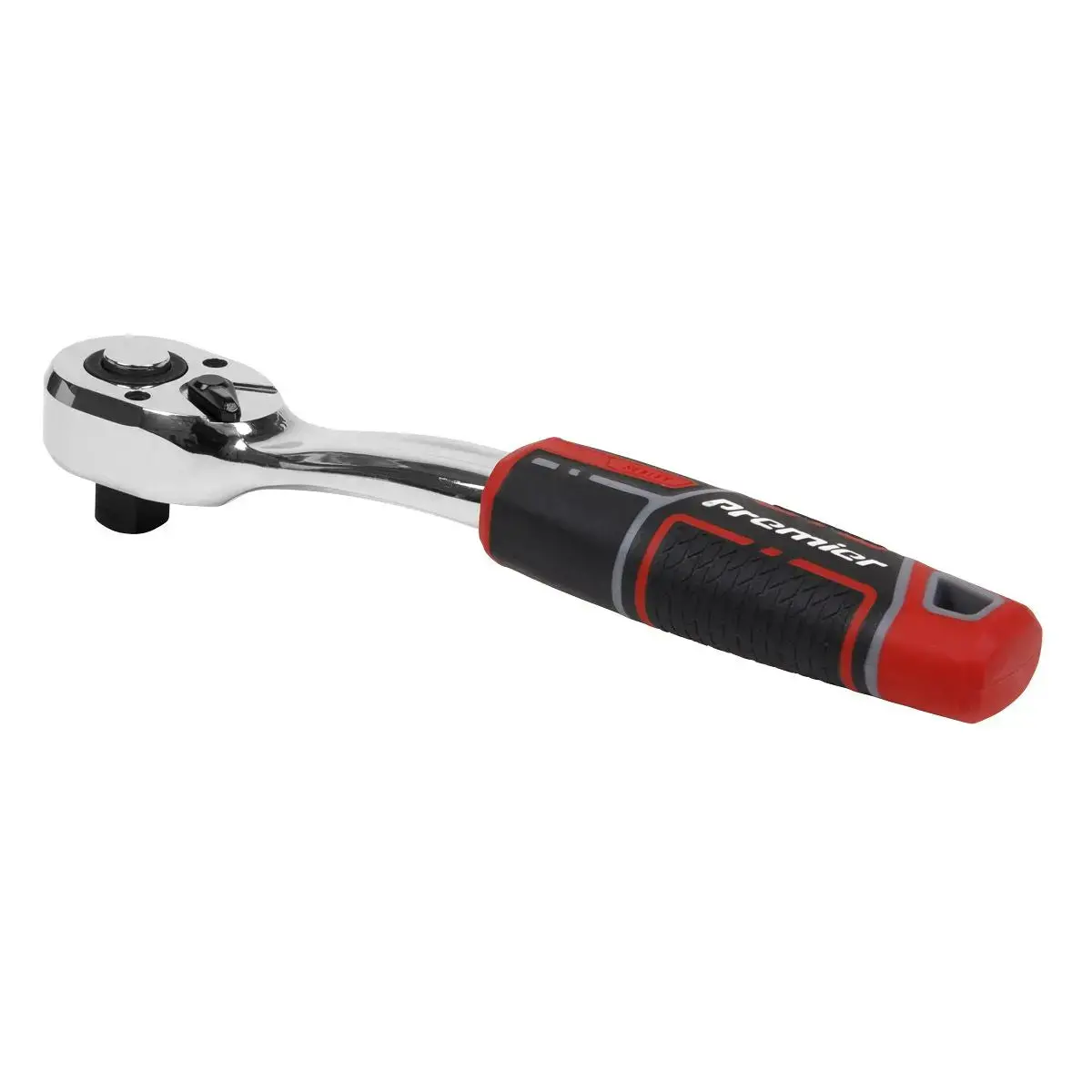 Sealey Premier Ratchet Wrench 1/2"Sq Drive Offset Pear-Head With Flip Reverse 1