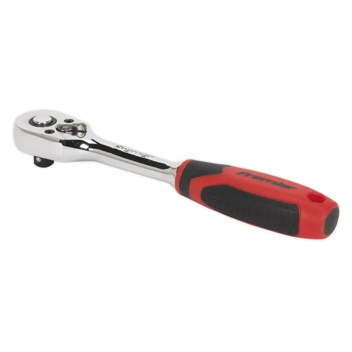 Sealey Premier Ratchet Wrench 1/4"Sq Drive Pear-Head Flip Reverse 1