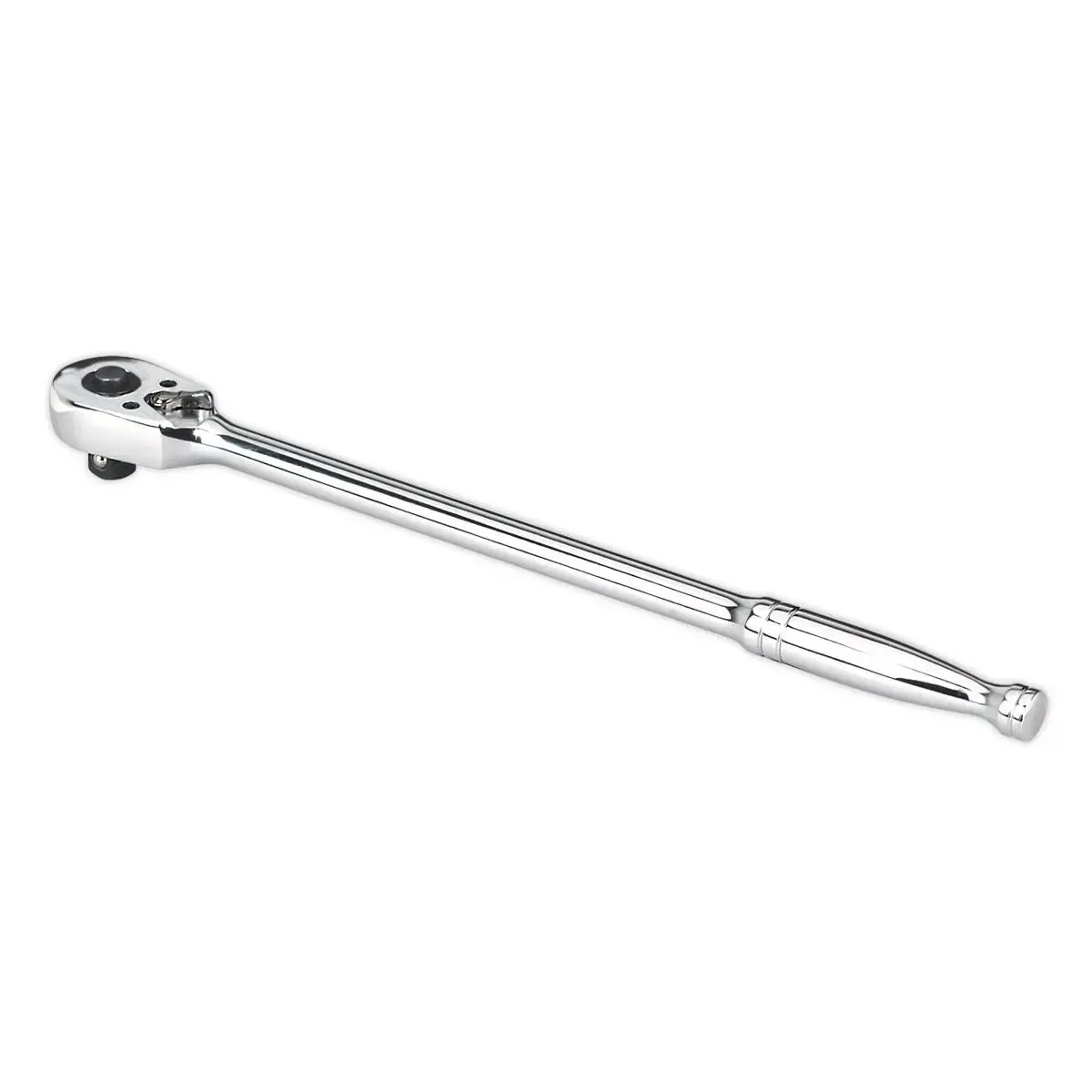 Sealey Premier Ratchet Wrench Long Pattern 375Mm 1/2"Sq Drive Pear-Head Flip Reverse 1