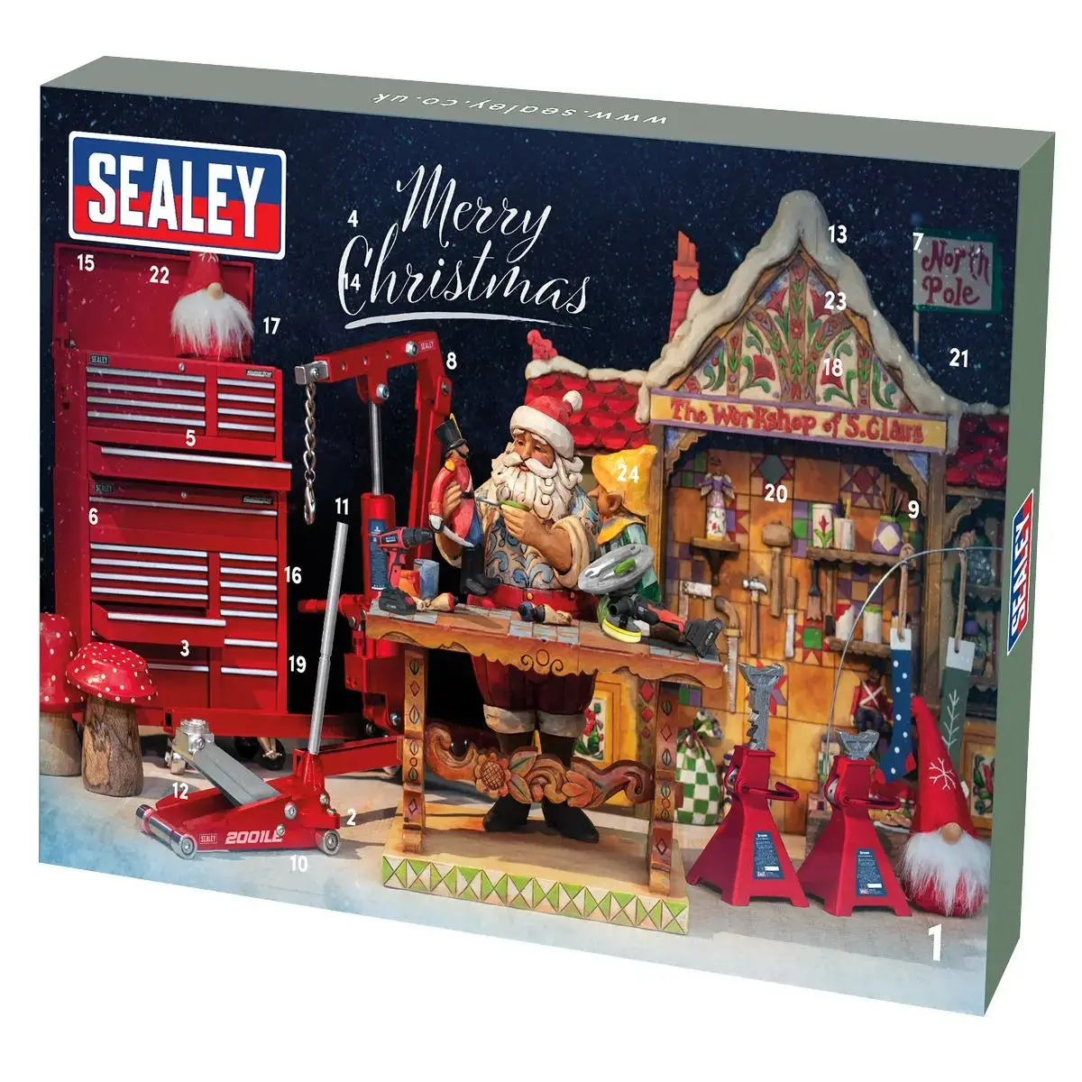 Sealey Premier Ratchet, Screwdriver, Hex Key & Bit Set 35Pc Advent Calendar 1