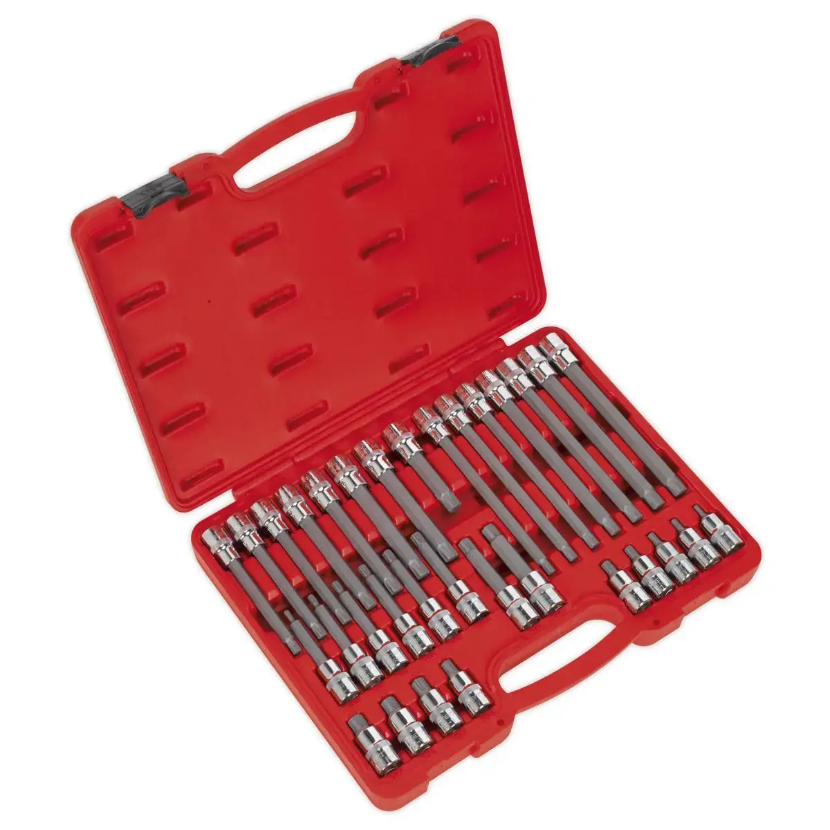 Sealey Premier Ribe Socket Bit Set 32Pc 1/2"Sq Drive 1