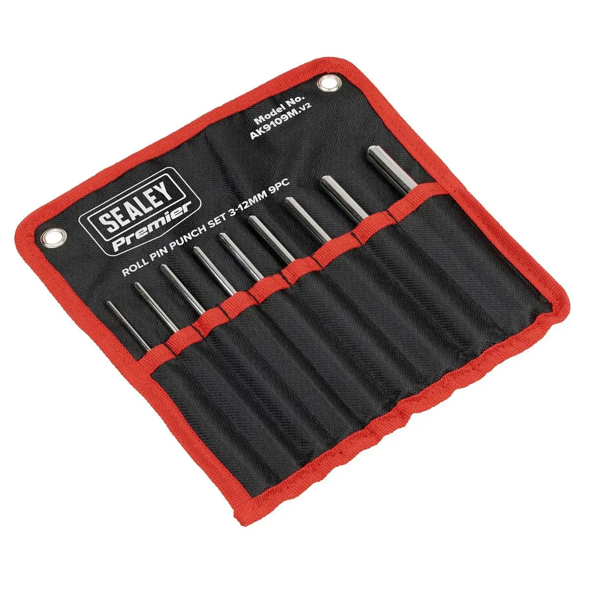 Sealey Premier Roll Pin Punch Set 3-12Mm 9Pc 1