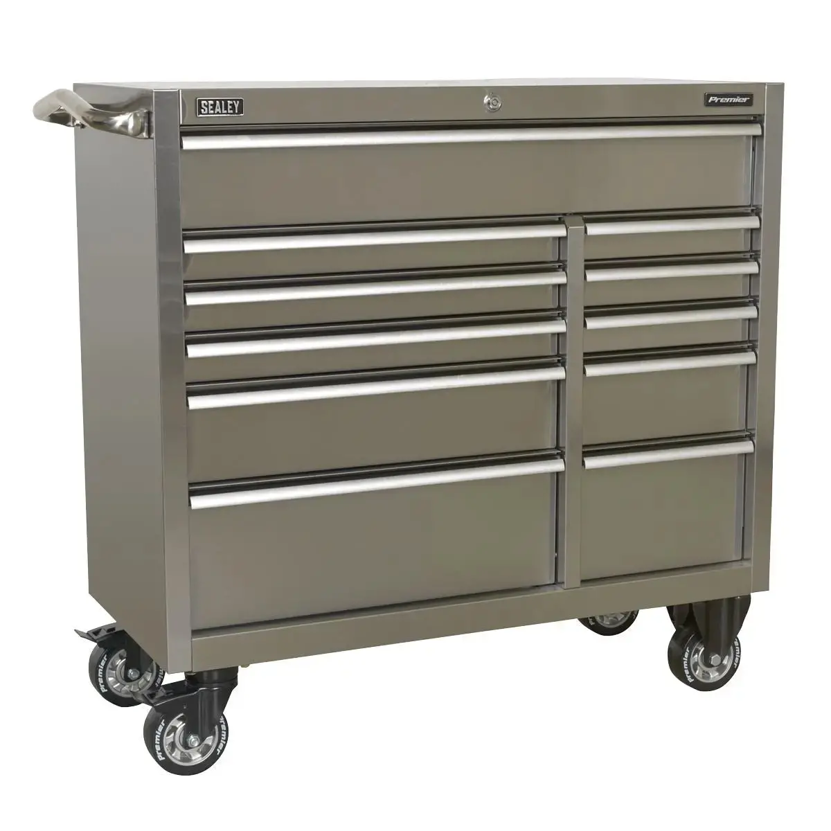 Sealey Premier Rollcab 11 Drawer 1055Mm Extra-Wide Stainless Steel Heavy-Duty 1