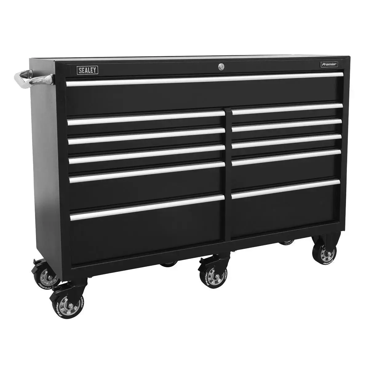 Sealey Premier Rollcab 11 Drawer 1430Mm Extra-Wide Heavy-Duty Black 1