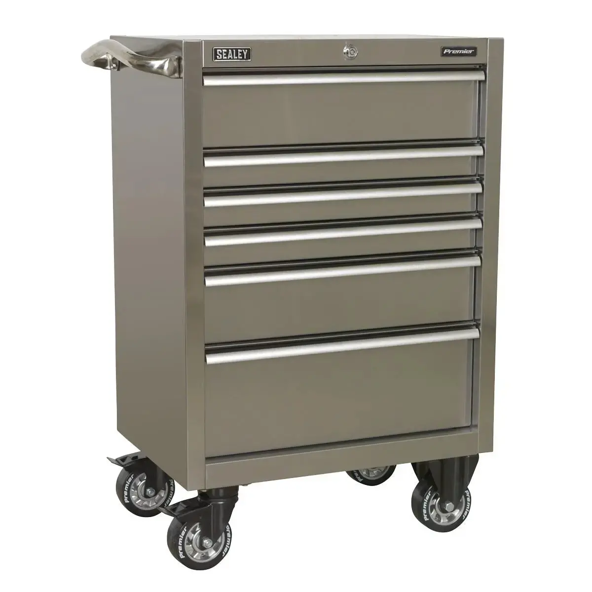 Sealey Premier Rollcab 6 Drawer 675Mm Stainless Steel Heavy-Duty 1