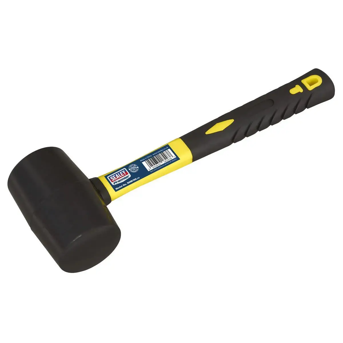 Sealey Premier Rubber Mallet With Fibreglass Shaft 1.5Lb 1