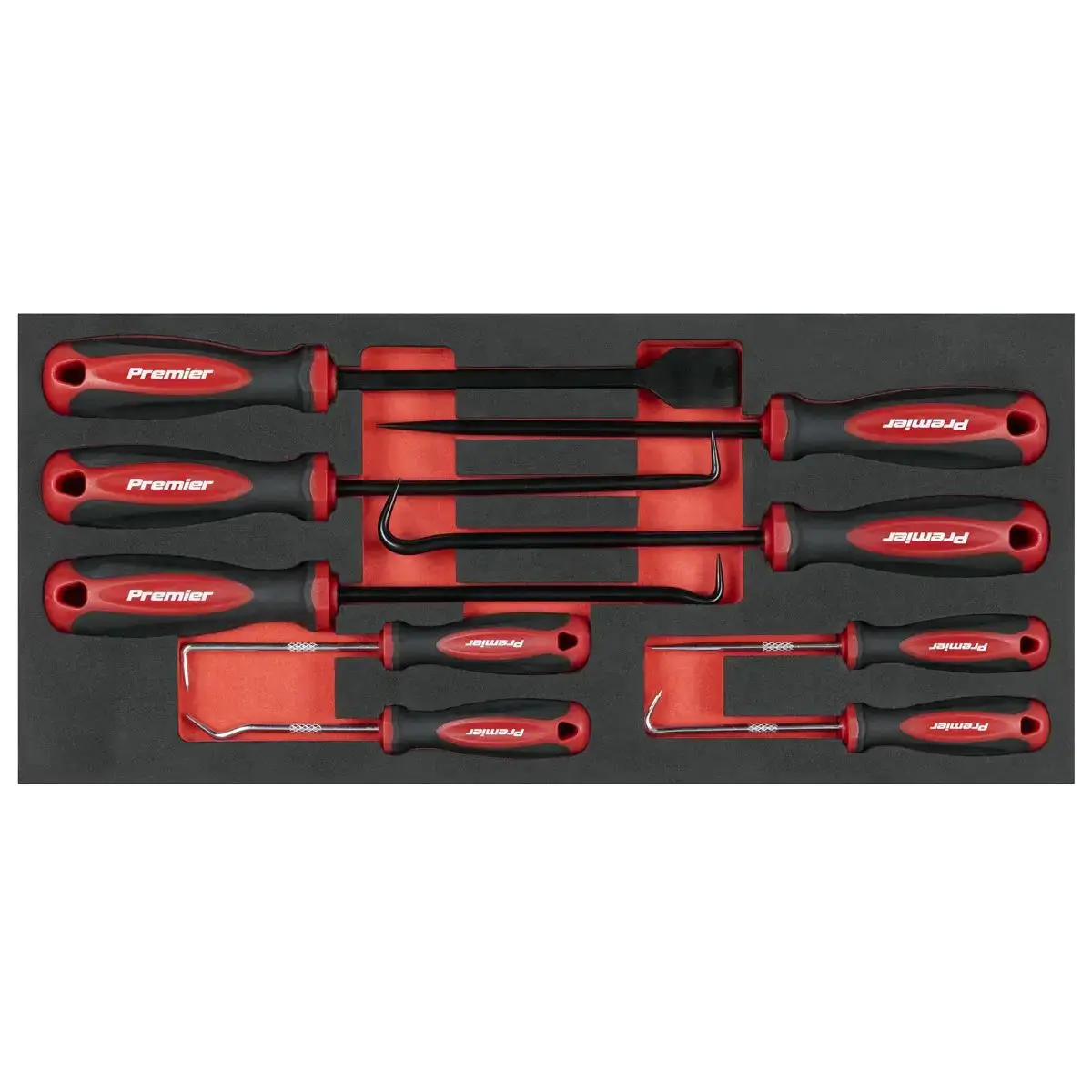 Sealey Premier Scraper & Hook Set With Tool Tray 9Pc 1