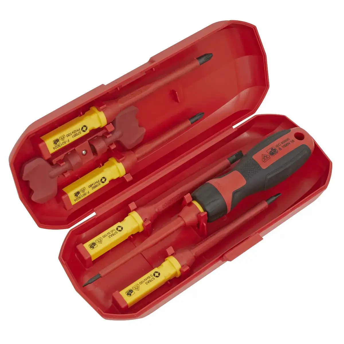 Sealey Premier Screwdriver Set Interchangeable 8Pc - Vde Approved 1