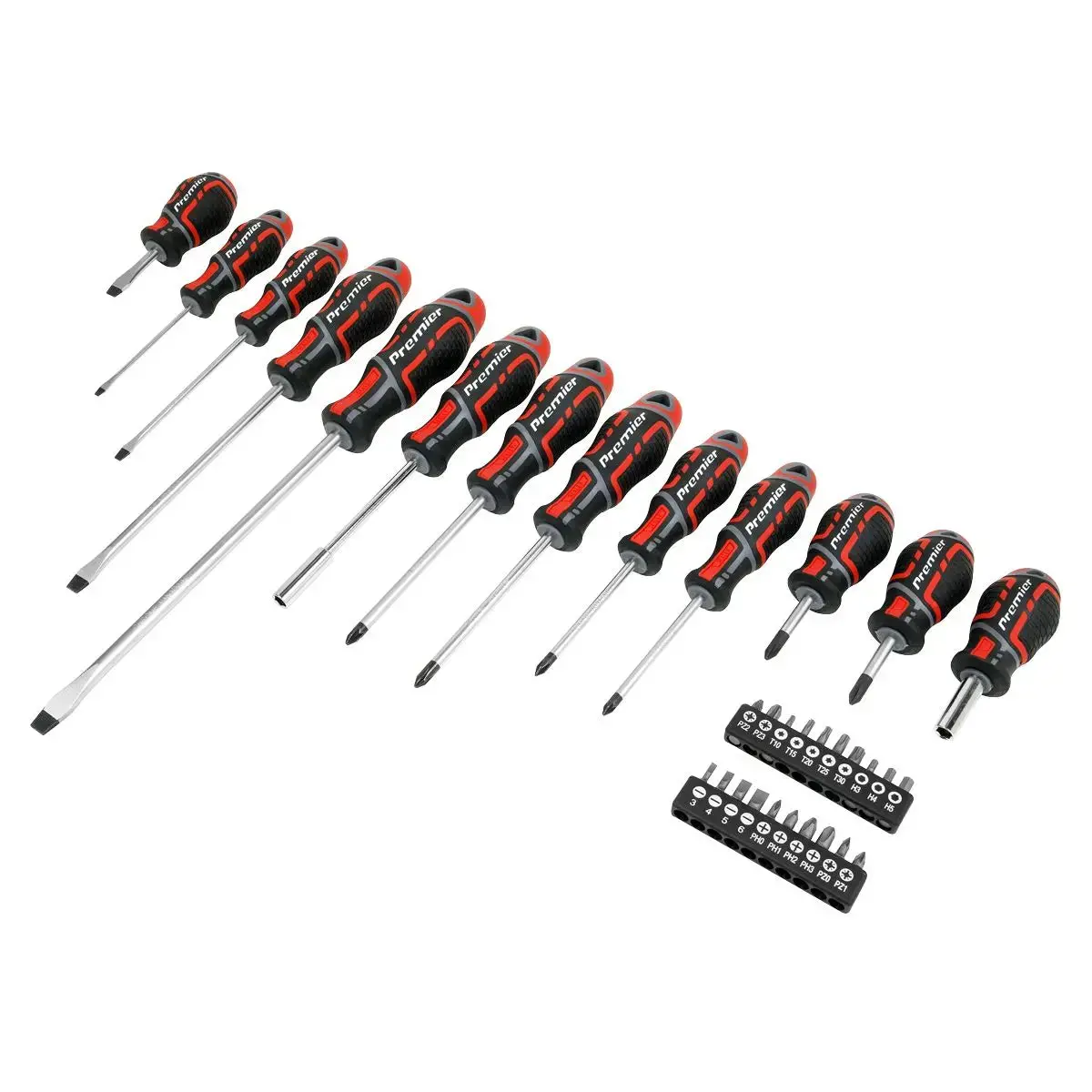 Sealey Premier Screwdriver & Bit Set 33Pc Gripmax® 1