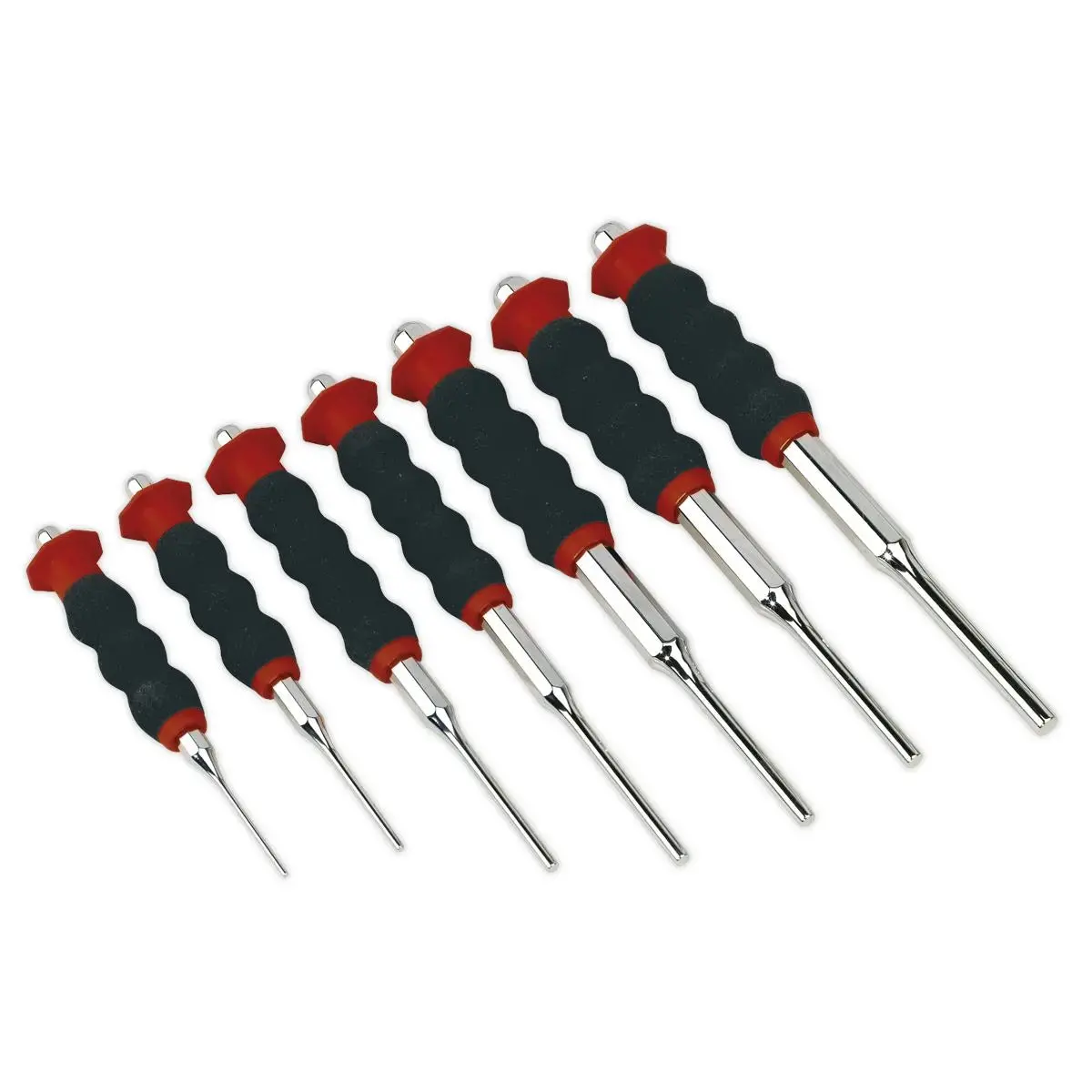 Sealey Premier Sheathed Parallel Pin Punch Set 7Pc 2-8Mm 1