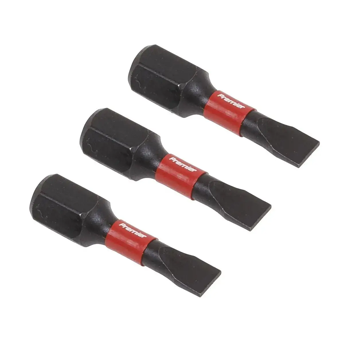 Sealey Premier Slotted 4.5Mm Impact Power Tool Bits 25Mm - 3Pc 1
