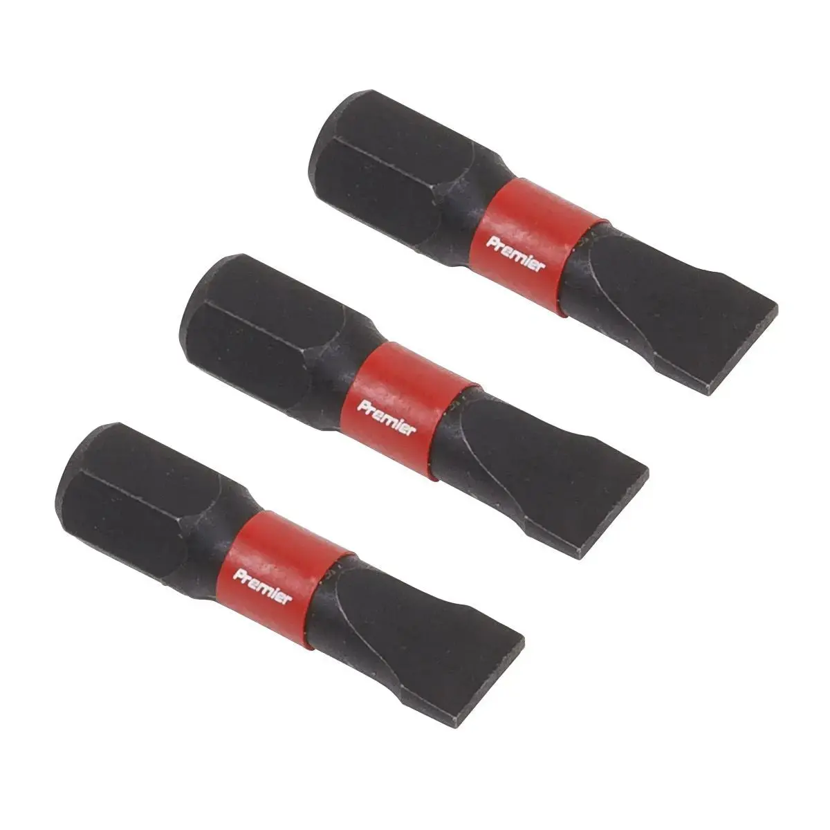 Sealey Premier Slotted 6.5Mm Impact Power Tool Bits 25Mm - 3Pc 1