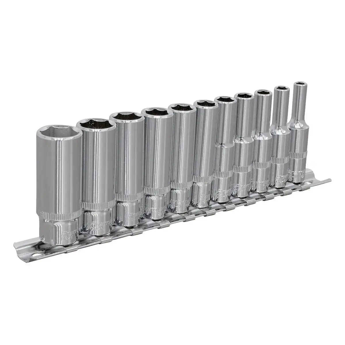 Sealey Premier Socket Set 11Pc 1/4"Sq Drive Deep Walldrive® Imperial 1