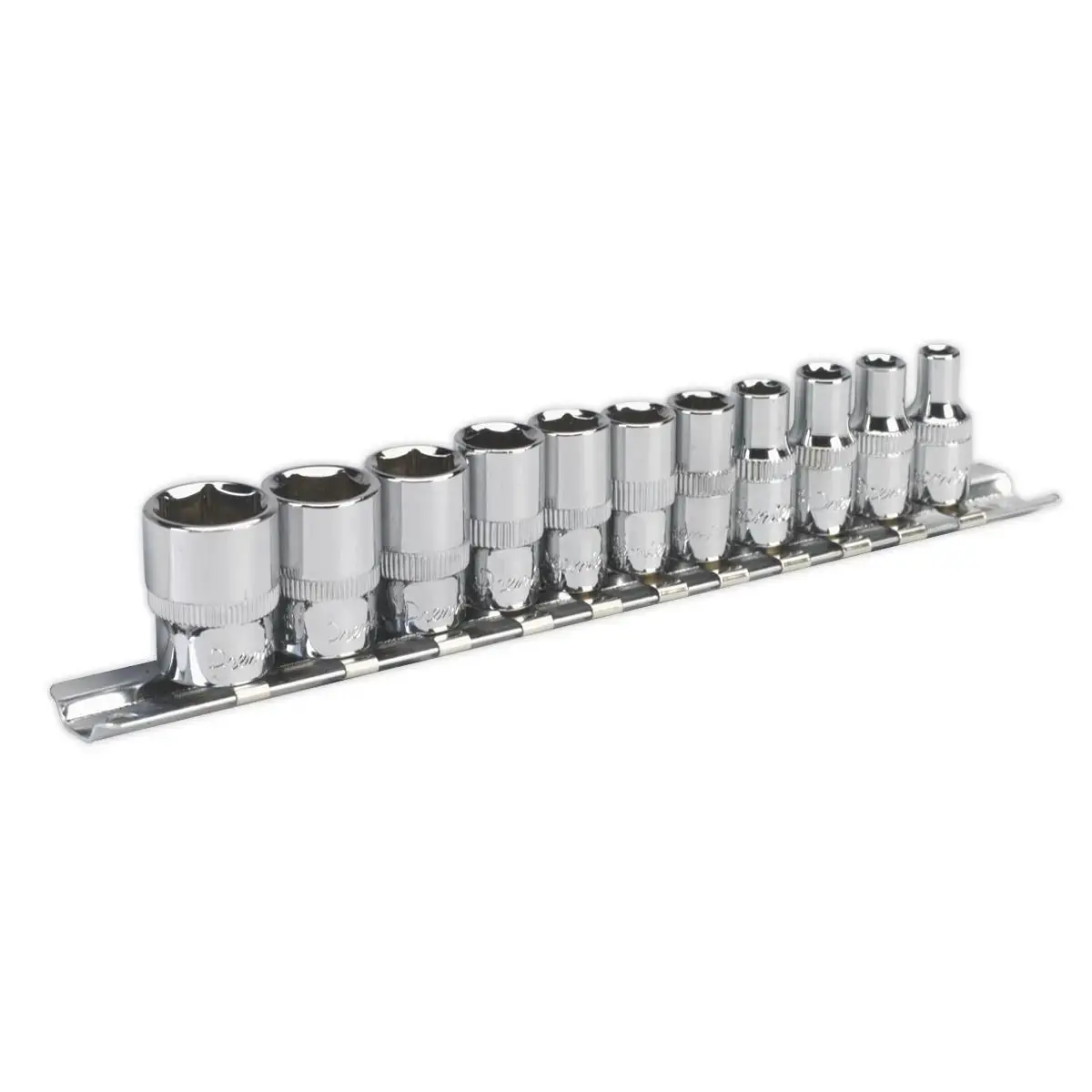 Sealey Premier Socket Set 11Pc 1/4"Sq Drive Walldrive® - Imperial 1