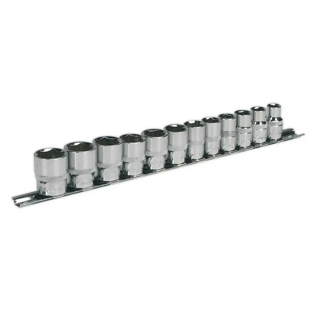 Sealey Premier Socket Set 12Pc 3/8"Sq Drive Walldrive® Metric 1