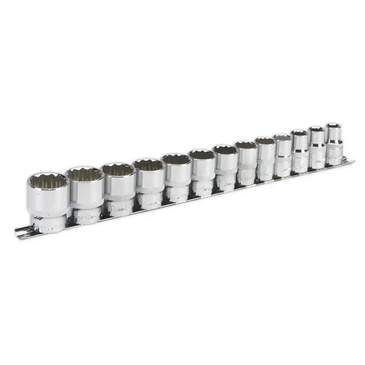 Sealey Premier Socket Set 13Pc 1/2"Sq Drive 12Pt Walldrive® Imperial 1