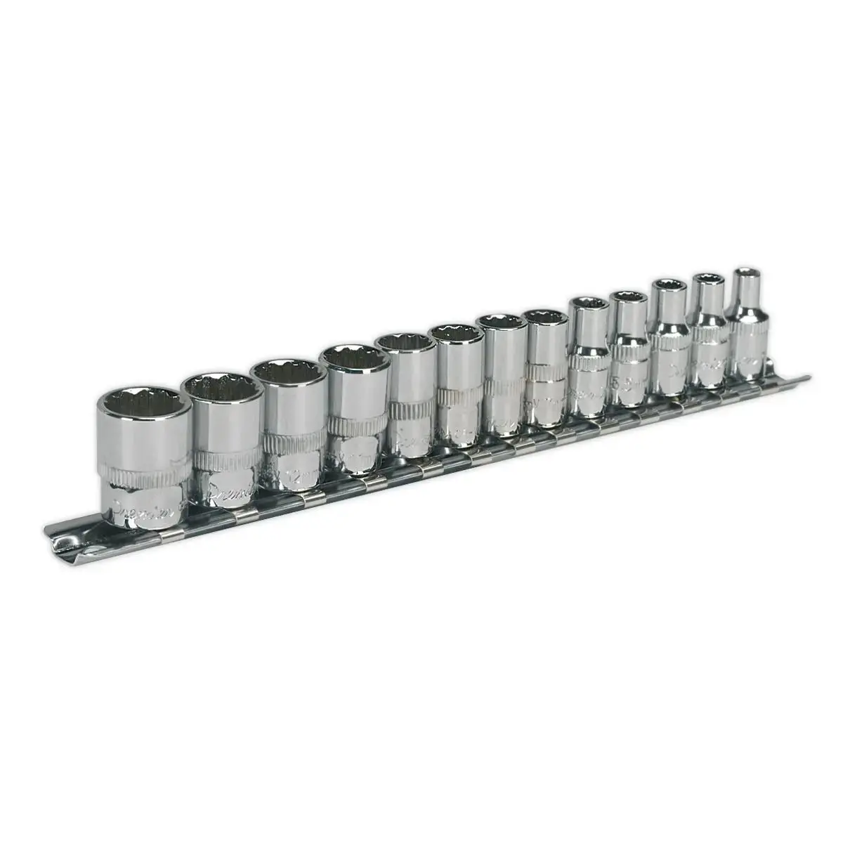 Sealey Premier Socket Set 13Pc 1/4"Sq Drive 12Pt Walldrive® Metric 1