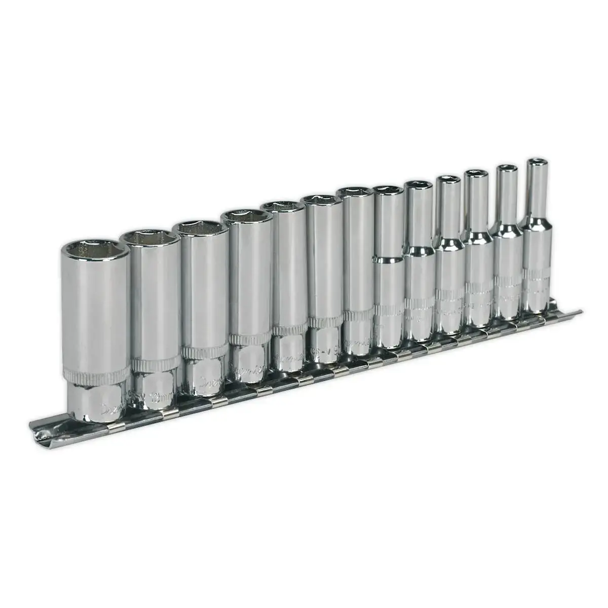 Sealey Premier Socket Set 13Pc 1/4"Sq Drive Deep Walldrive® Metric 1